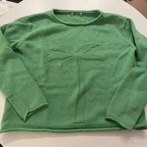Brooks Brothers Palm Tree Green Sweater